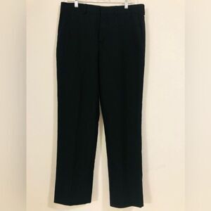 Crew Outfitters mens pants plain black slacks 33” inseams,length 42”,waist 17”